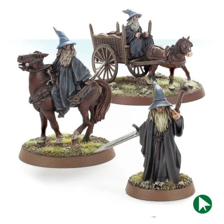 Gandalf The Grey à Pied, Monté Et Sur Charrette - MES 1 Gandalf The Grey à Pied, Monté Et Sur Charrette - MES
